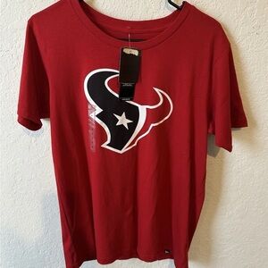 Women’s Medium Houston Texans NEW ERA Red T-Shirt New NWT